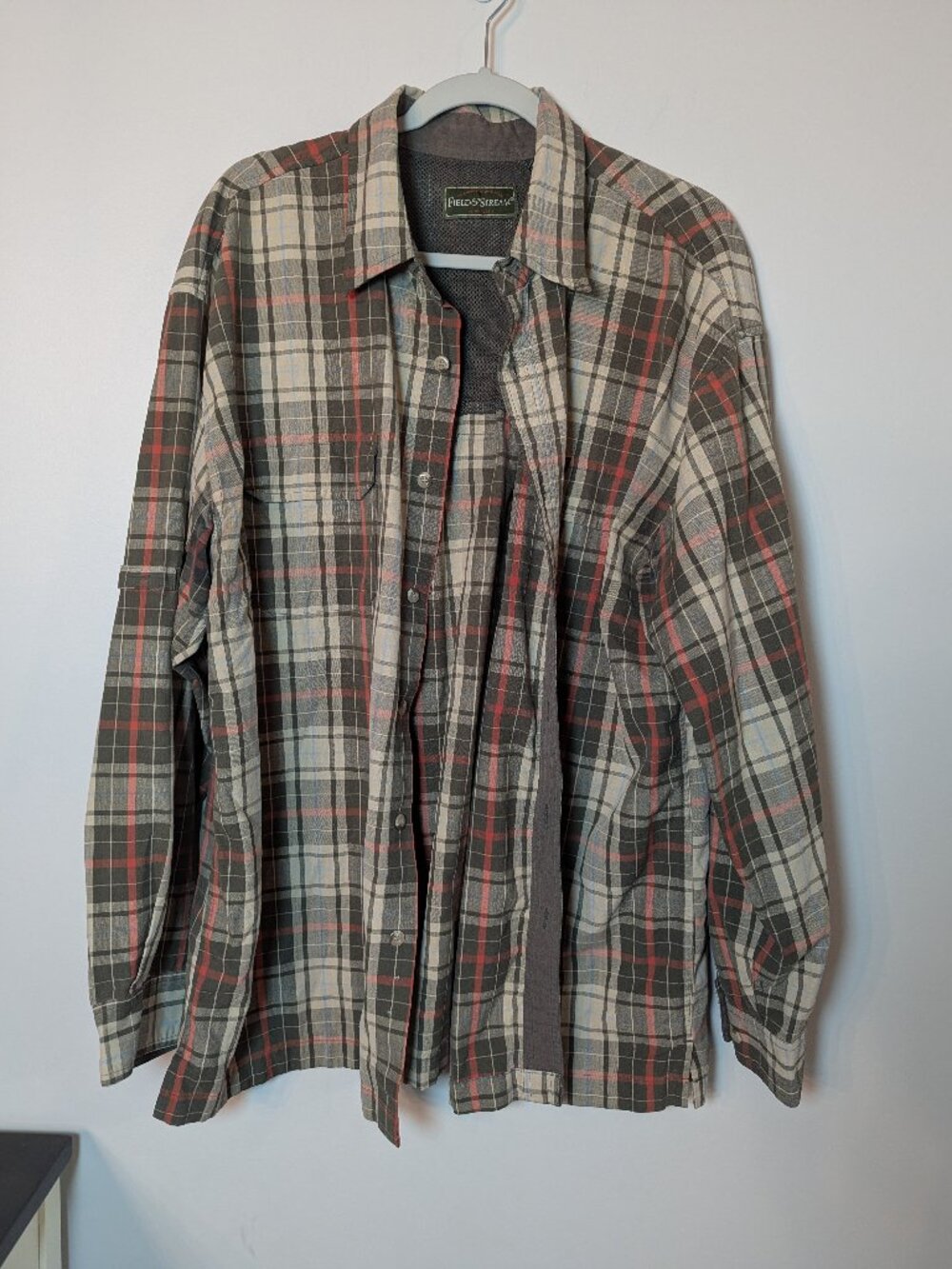 Field & Stream Tractor Supply Mens Plaid  Outdoor Fishing Shirt XL